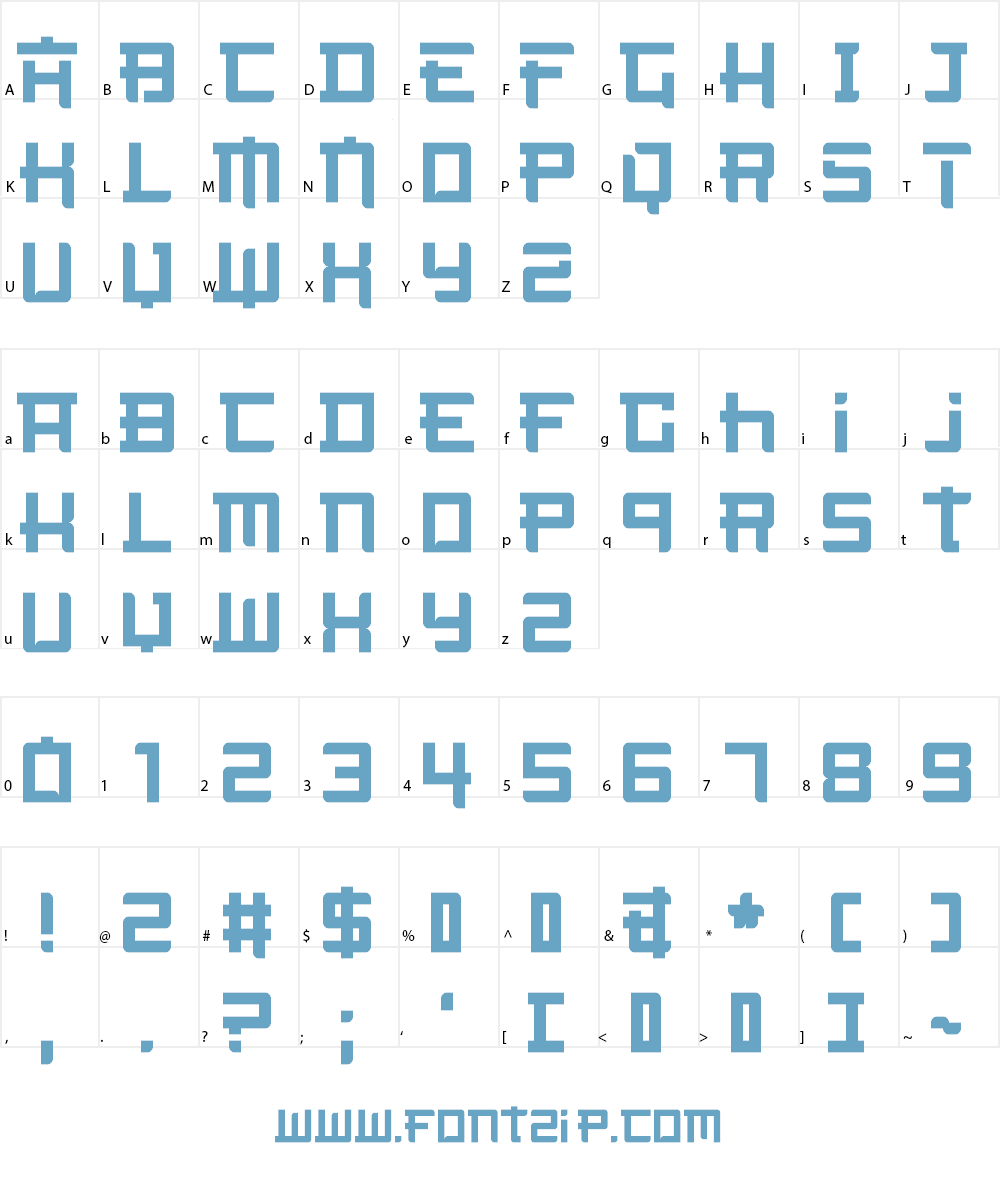 Not the far east Font Character
